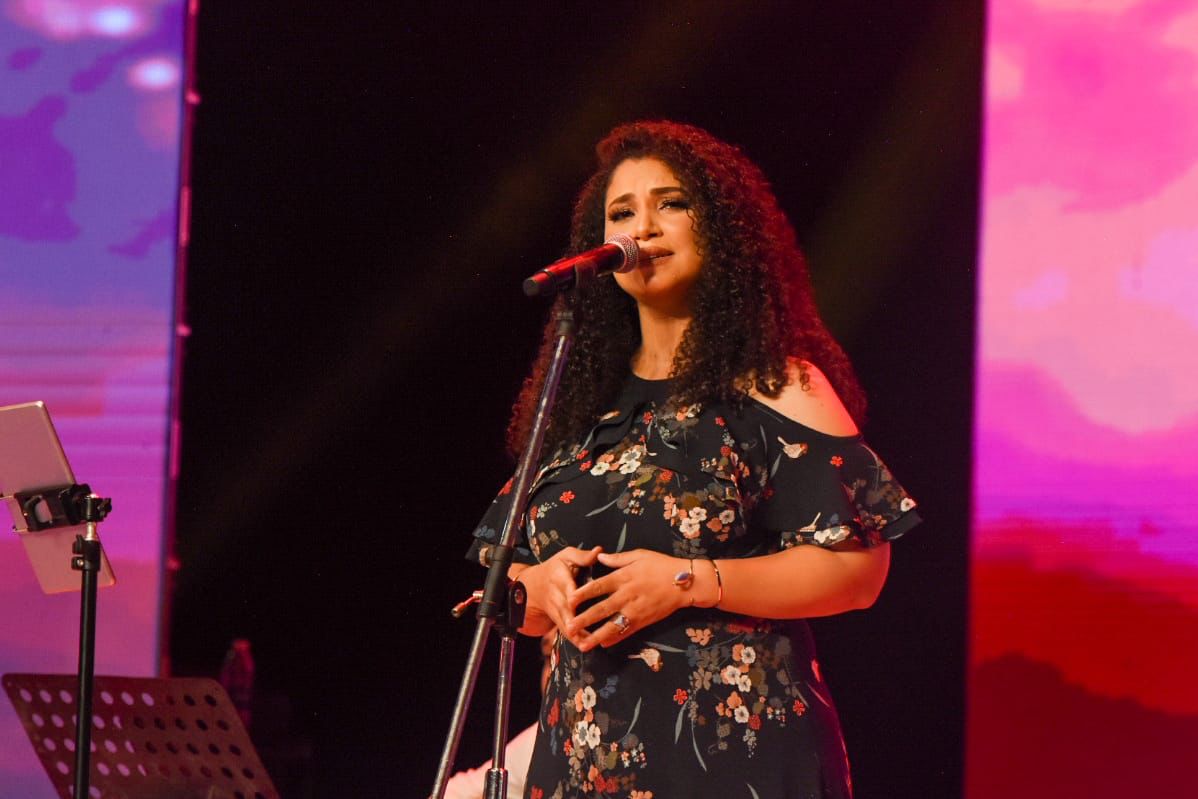 اطلالة مميزة لنسمة محجوب فى ختام مهرجان الاوبرا الصيفى بالاسكندرية