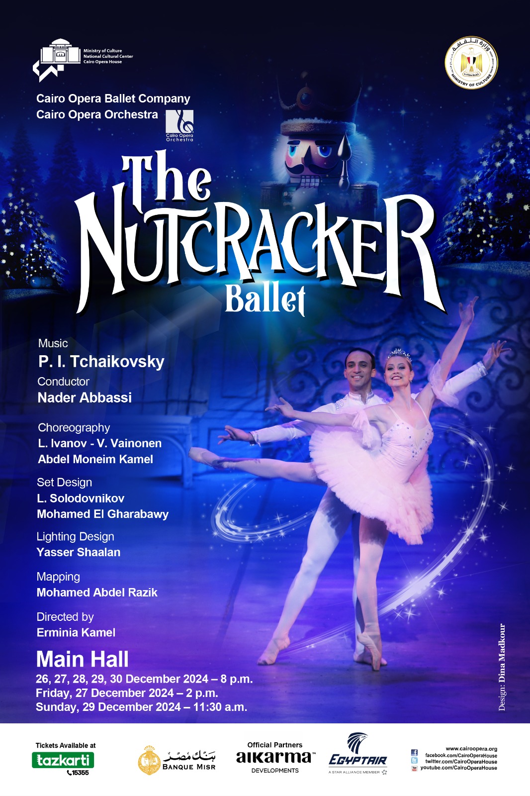 Tchaikovsky’s Christmas Masterpiece “The Nutcracker” Ballet at Cairo Opera House