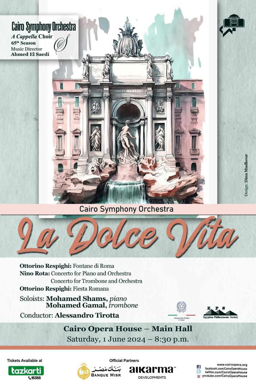 Italian-Egyptian Symphony Night at Cairo Opera House.