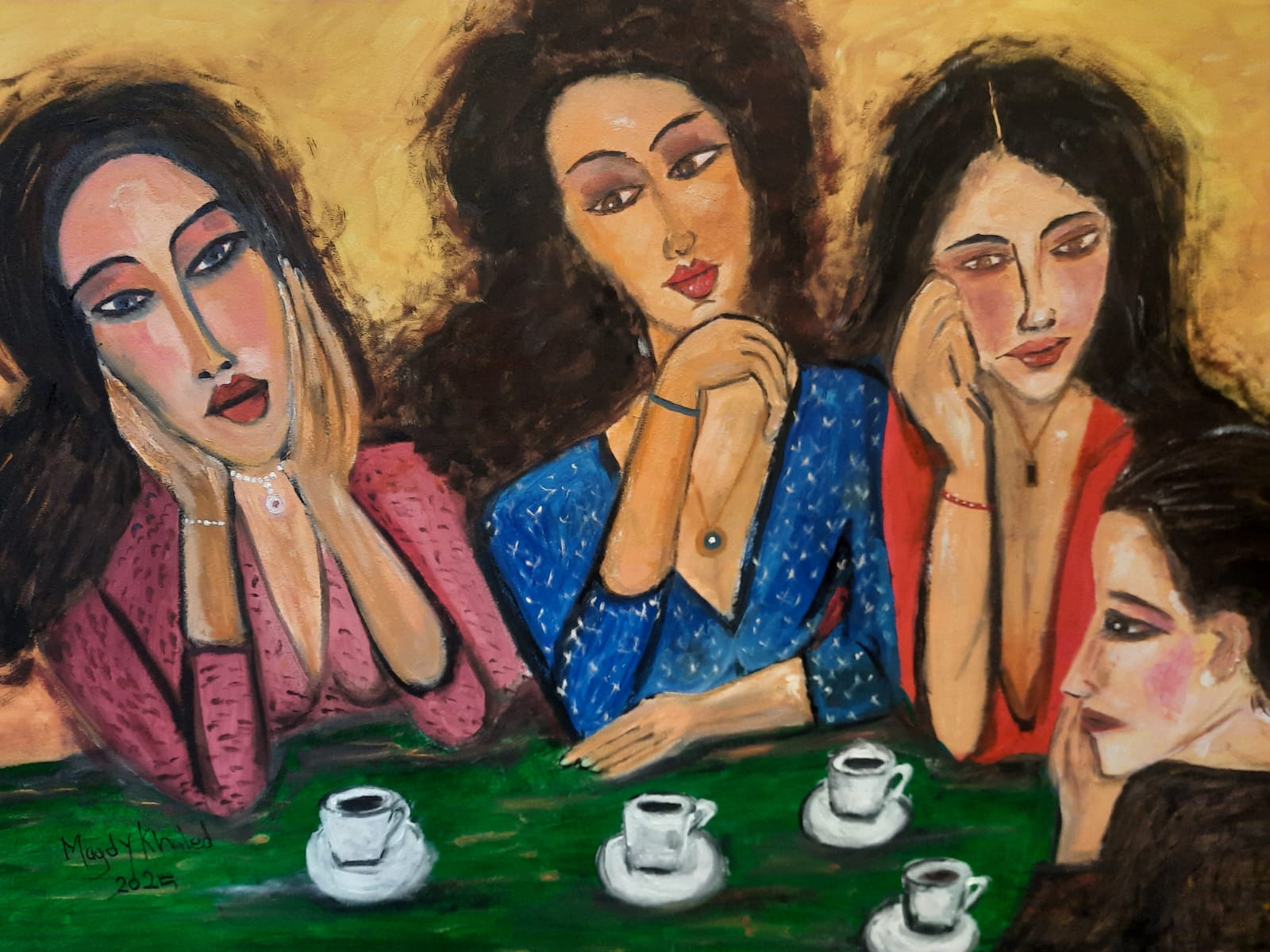 تجربة فنية .. رحلة خاصة للتشكيلى الطبيب مجدى خالد فى الأوبرا