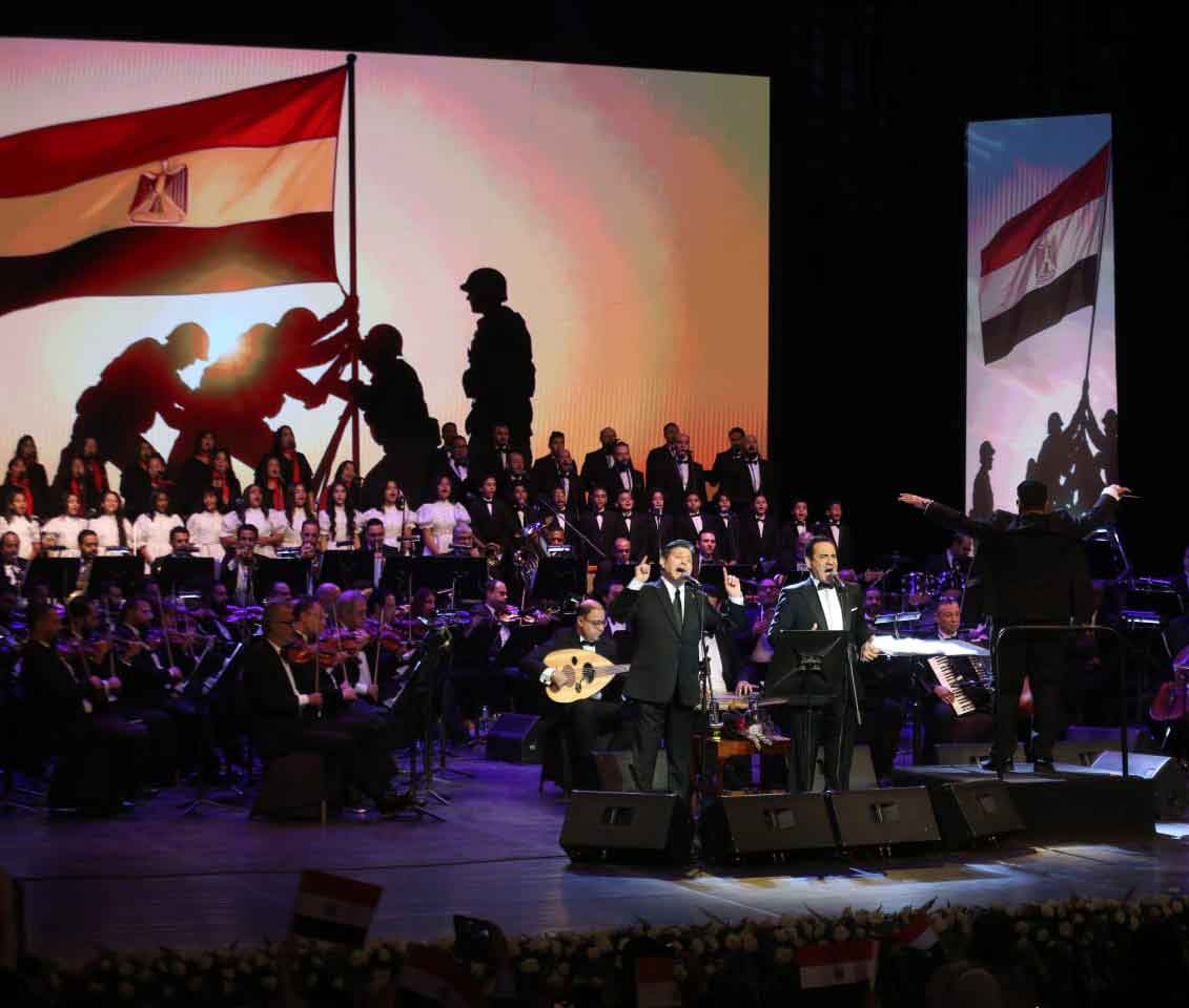 رايات النصر تظلل أصوات الحلو وثروت وهانى شاكر ونجوم الاوبرا