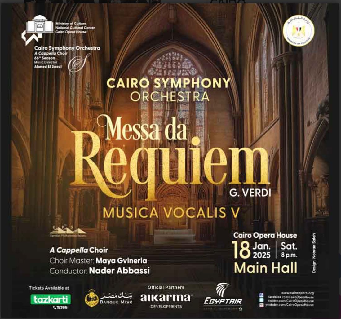 Cairo Symphony Orchestra Continues “Musica Vocalis” Concert Series at Cairo Opera House