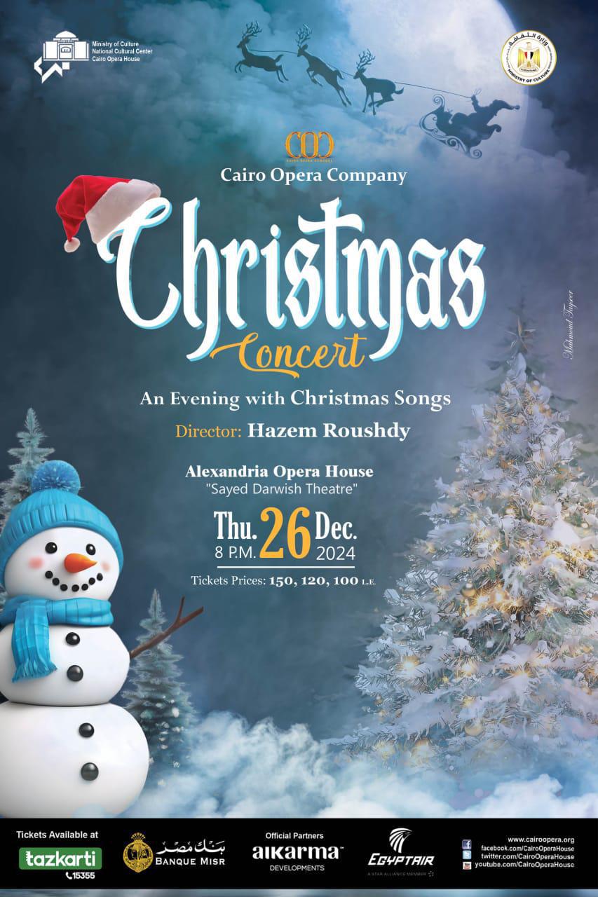 Following its Great Success at the Small Hall, Cairo Opera Company’s Christmas Concert at Sayed Darwish Theatre